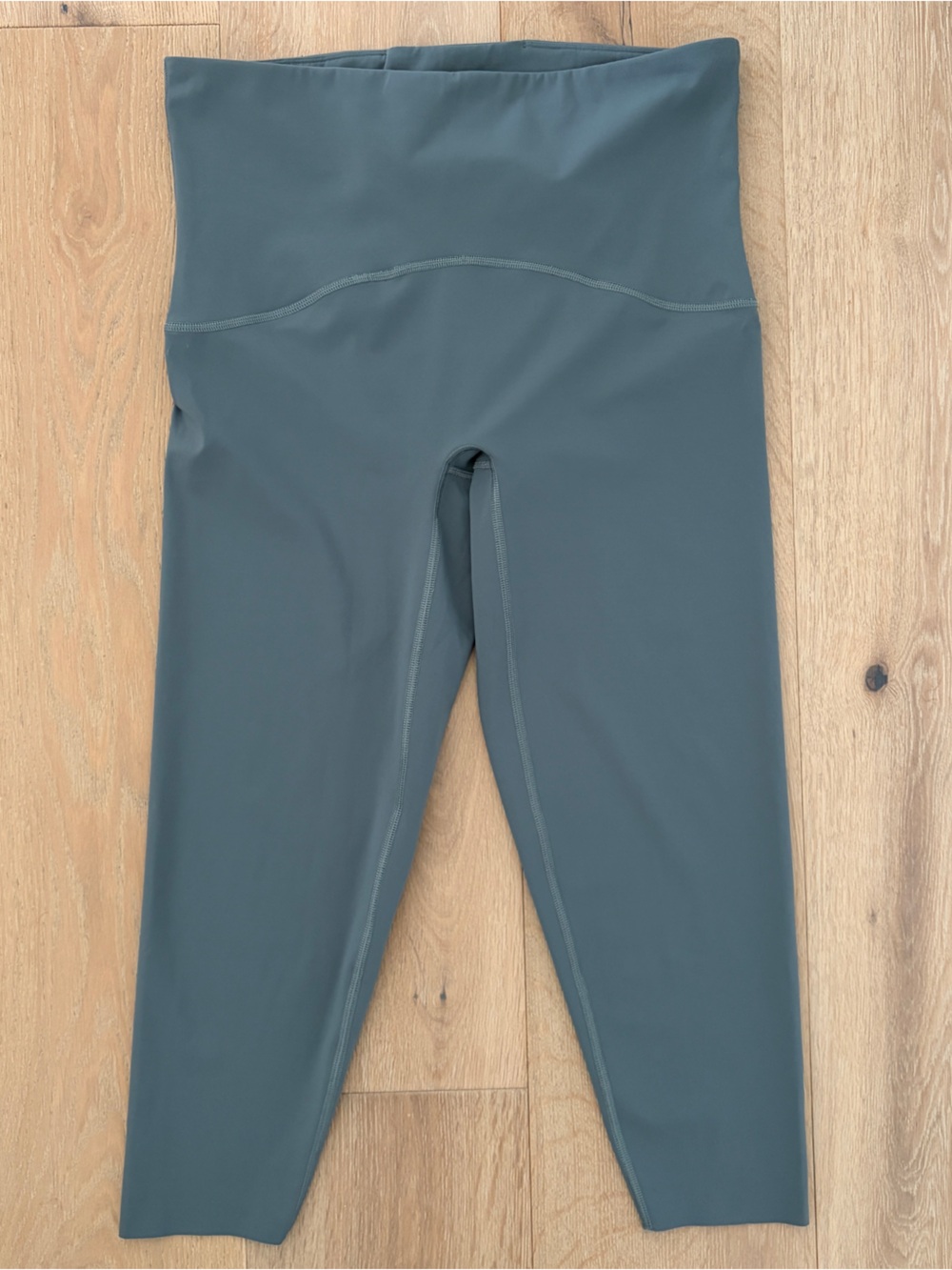 SPANX Booty Boost Cropped Leggings Women’s 1X Gray Blue 23” Inseam High Rise*54